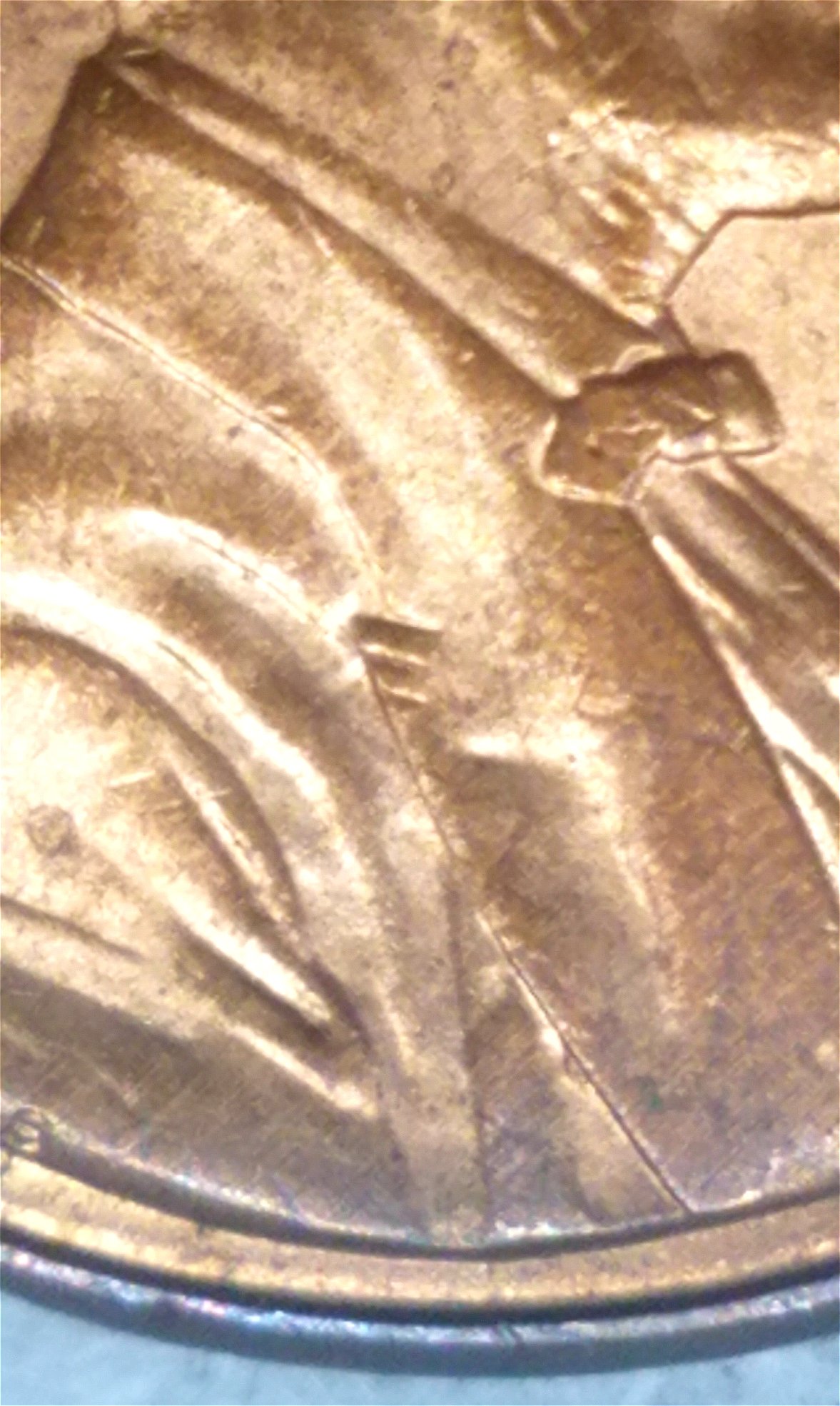 1999-D-Lincoln-Cent-Unusual-Extra-Die-Strikes-On-Bust-Of-Obverse?